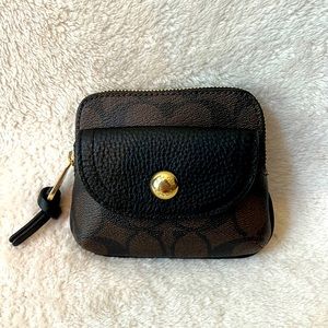 COACH Pennie Card Case In Signature Canvas